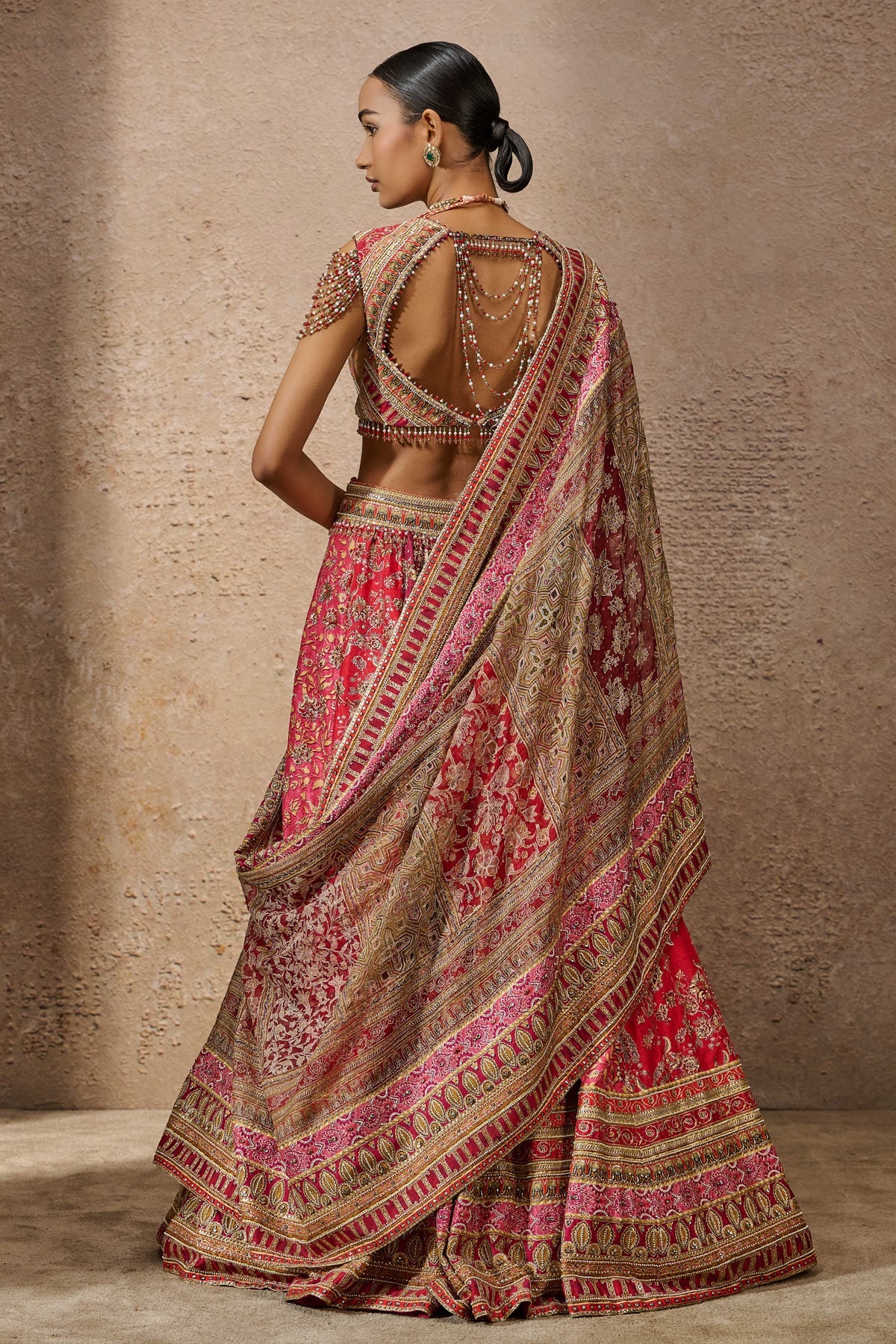 Kalidar Kashida Lehenga - Image 4