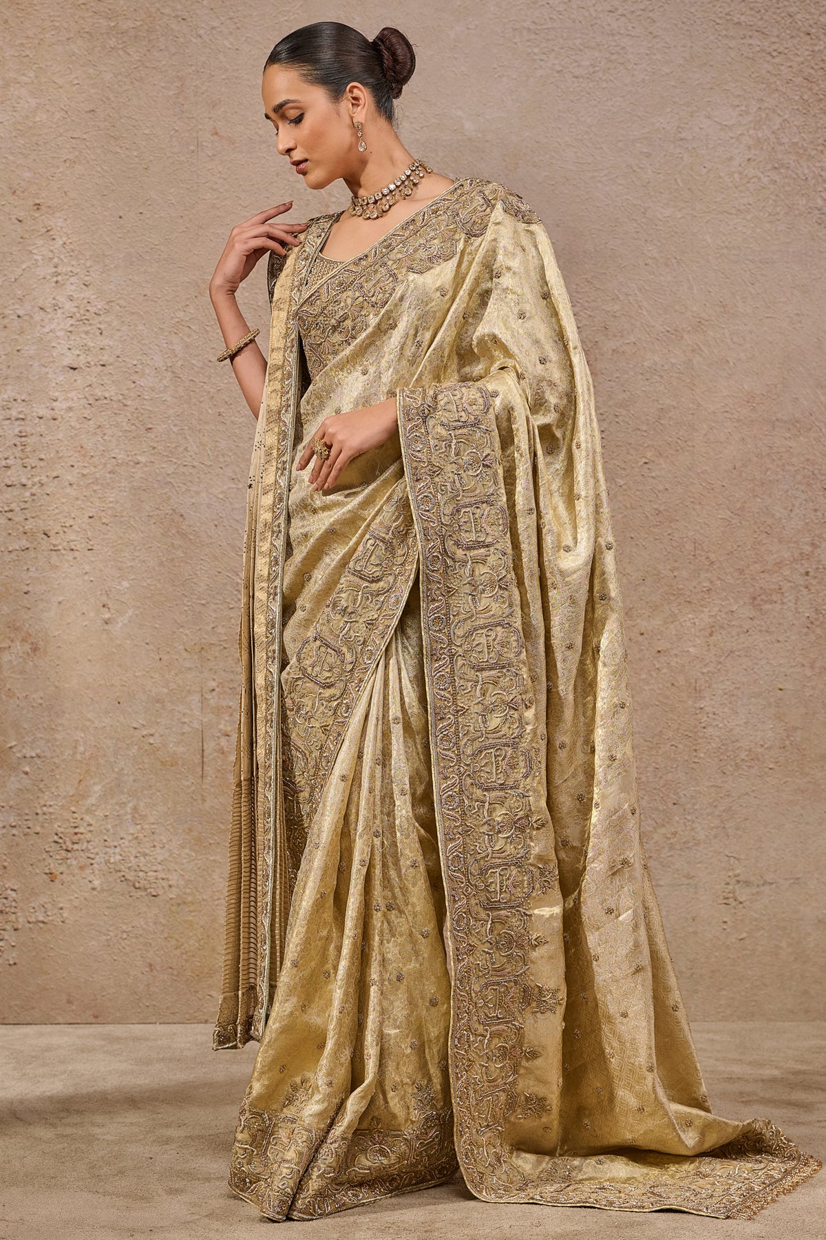 Kanjivaram Zardozi Saree - Image 4
