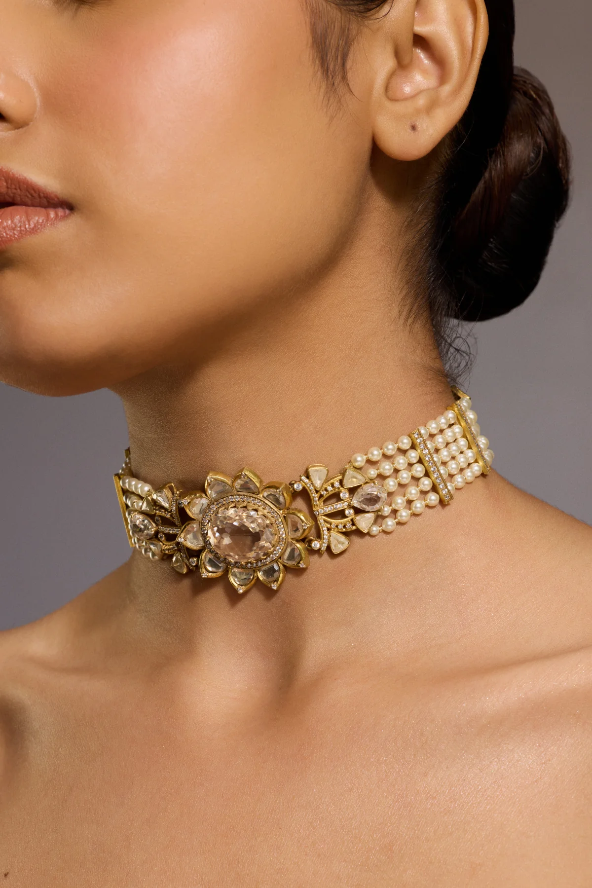 Lotus Crystal Choker - Image 2