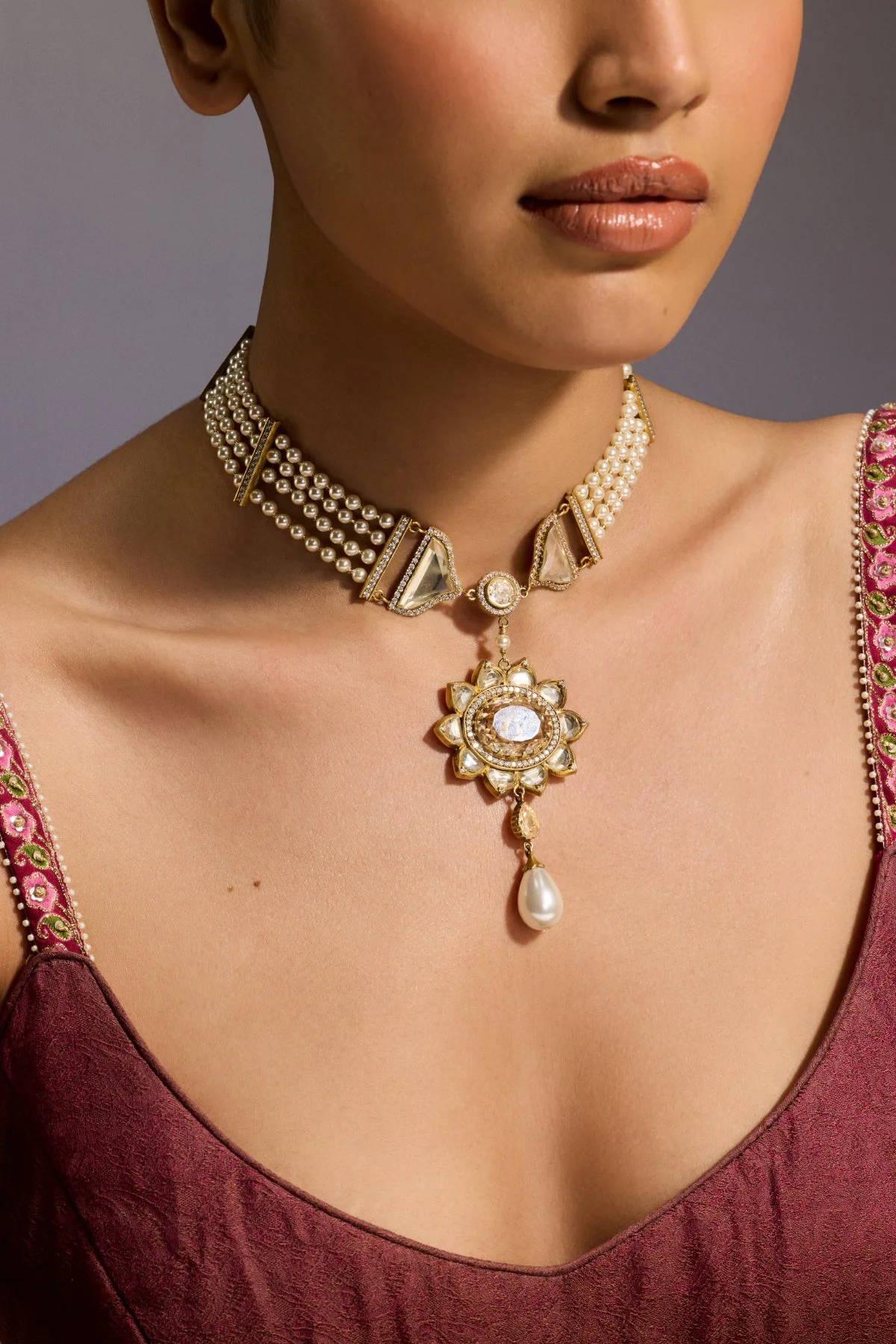 Lotus Crystal Choker - Image 2