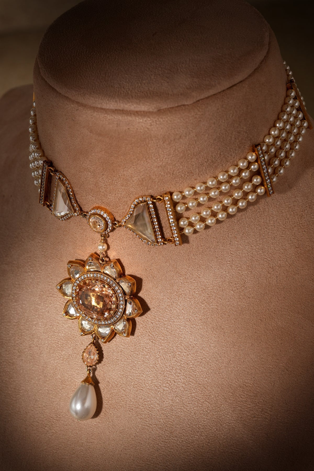 Lotus Crystal Choker - Image 3