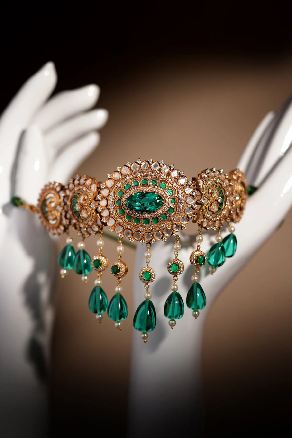 Lotus Emerald Choker - Image 6