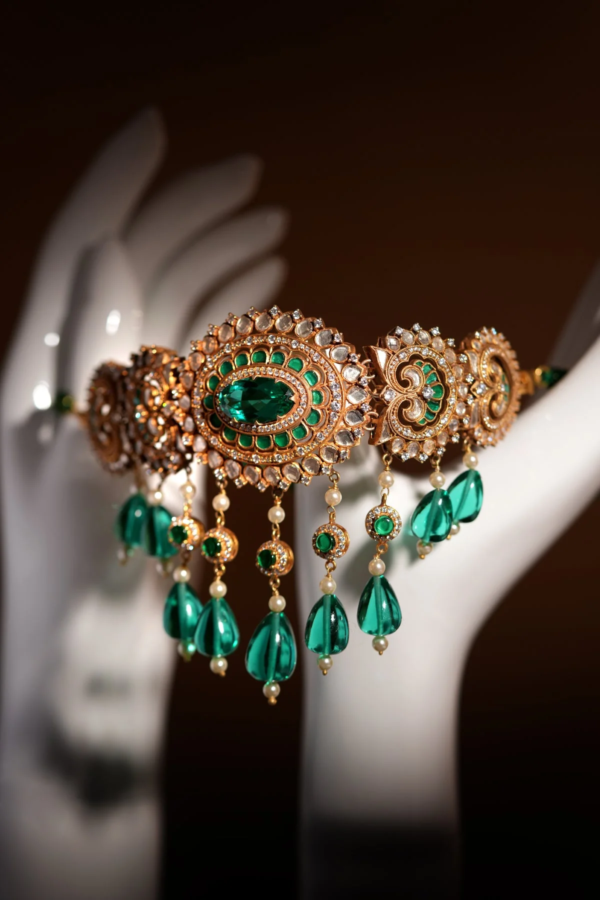 Lotus Emerald Choker - Image 7