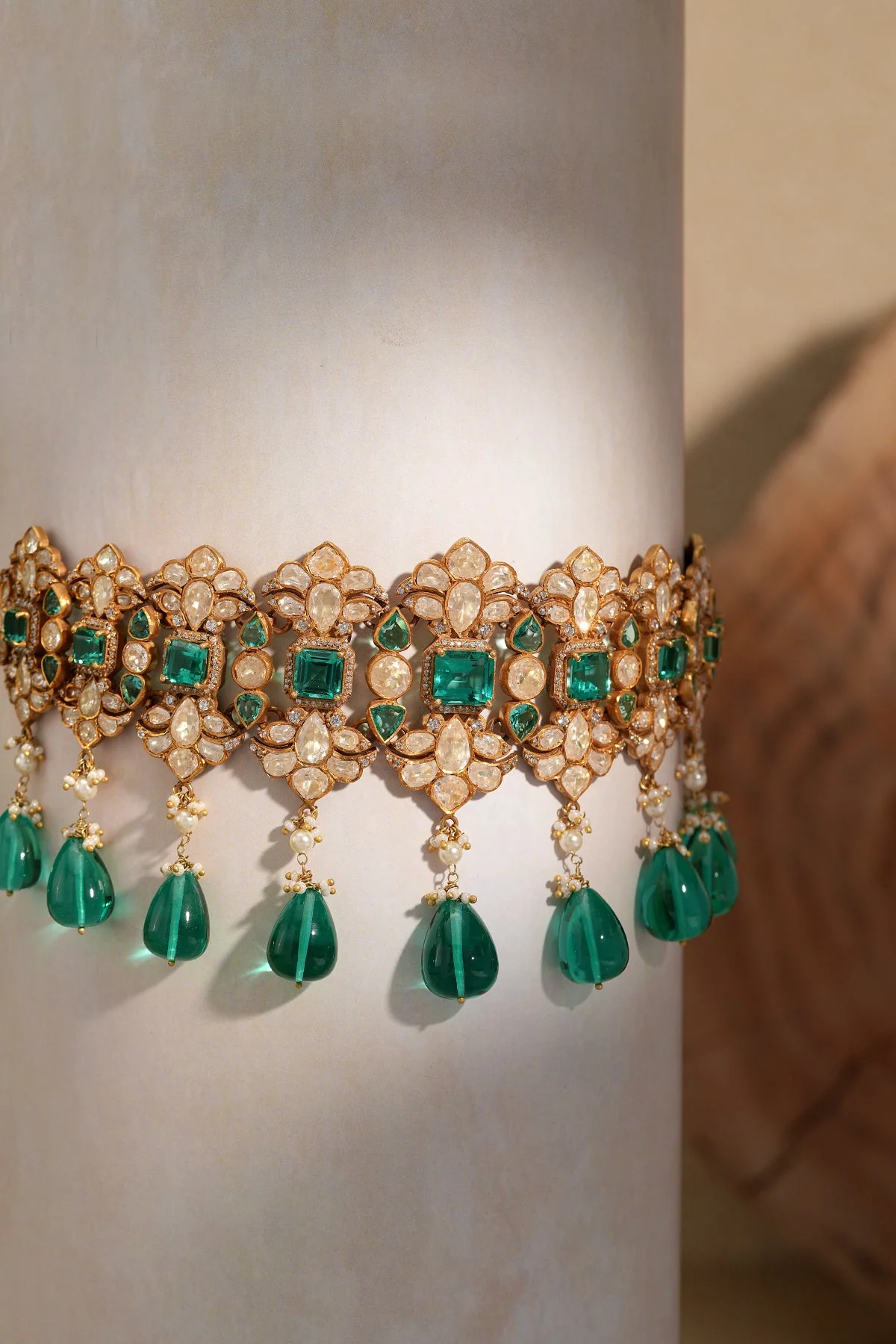 Lotus Emerald Necklace - Image 4