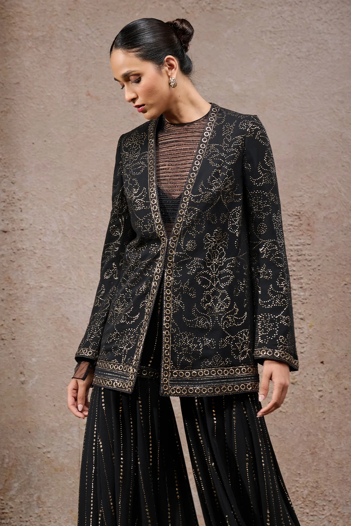 Mukaish Jacket Sharara - Image 4