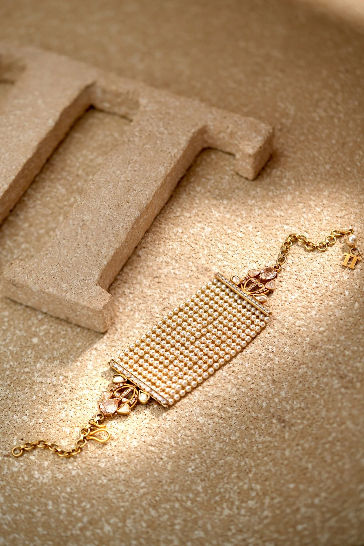 Multi Layered Pearl Bracelet - Image 3