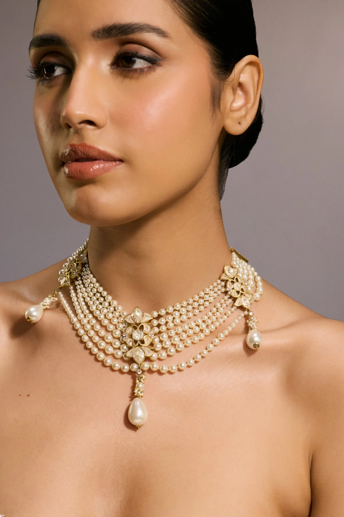 Pearl Multi Layered Choker - Image 2