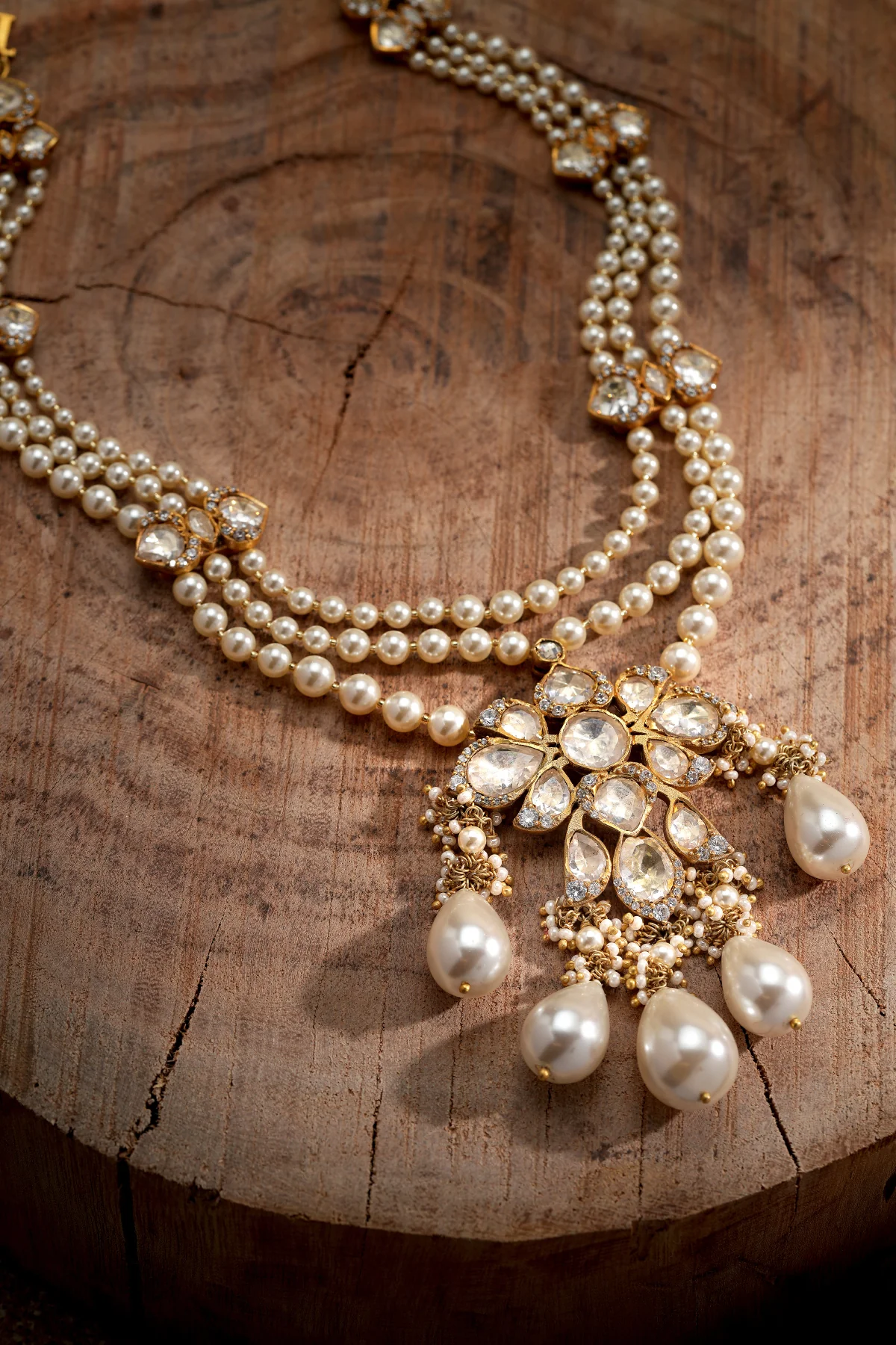Pearl Multi Layered Necklace - Image 4