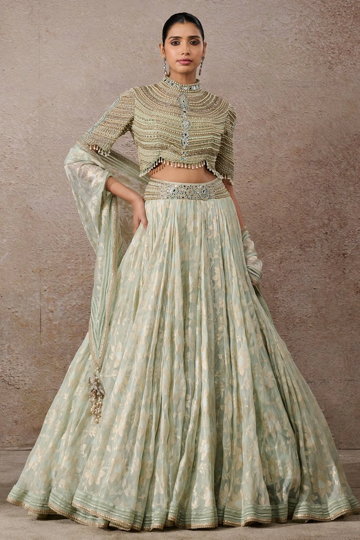 Pearl Textile Lehenga - Image 2