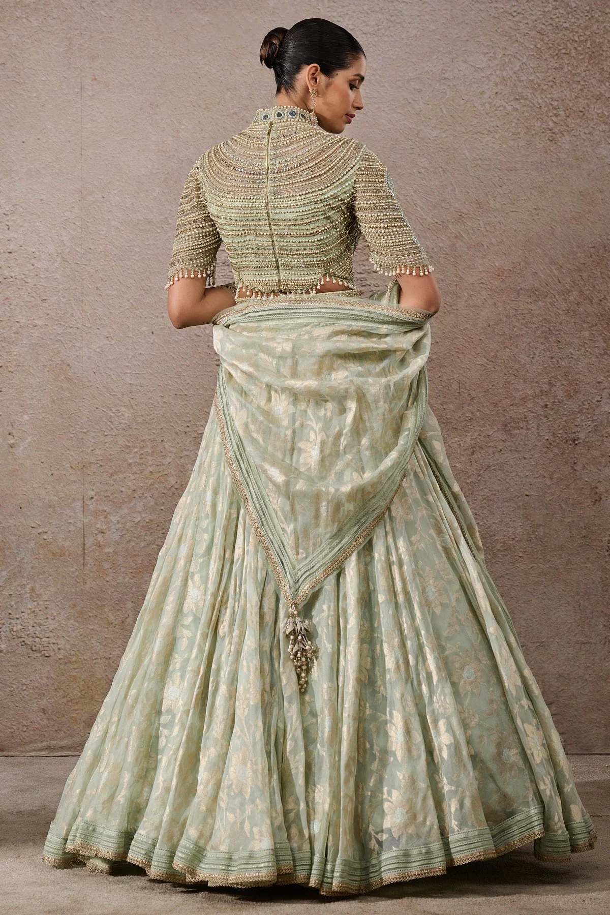 Pearl Textile Lehenga - Image 4