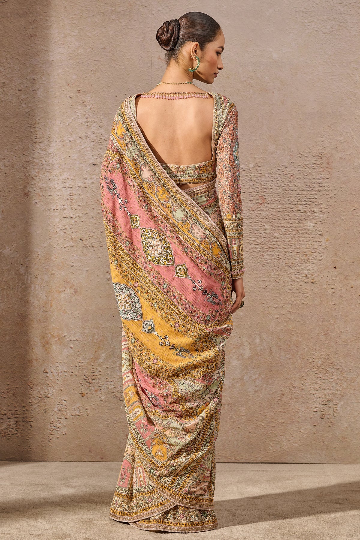 Printed Gota Saree - Image 3