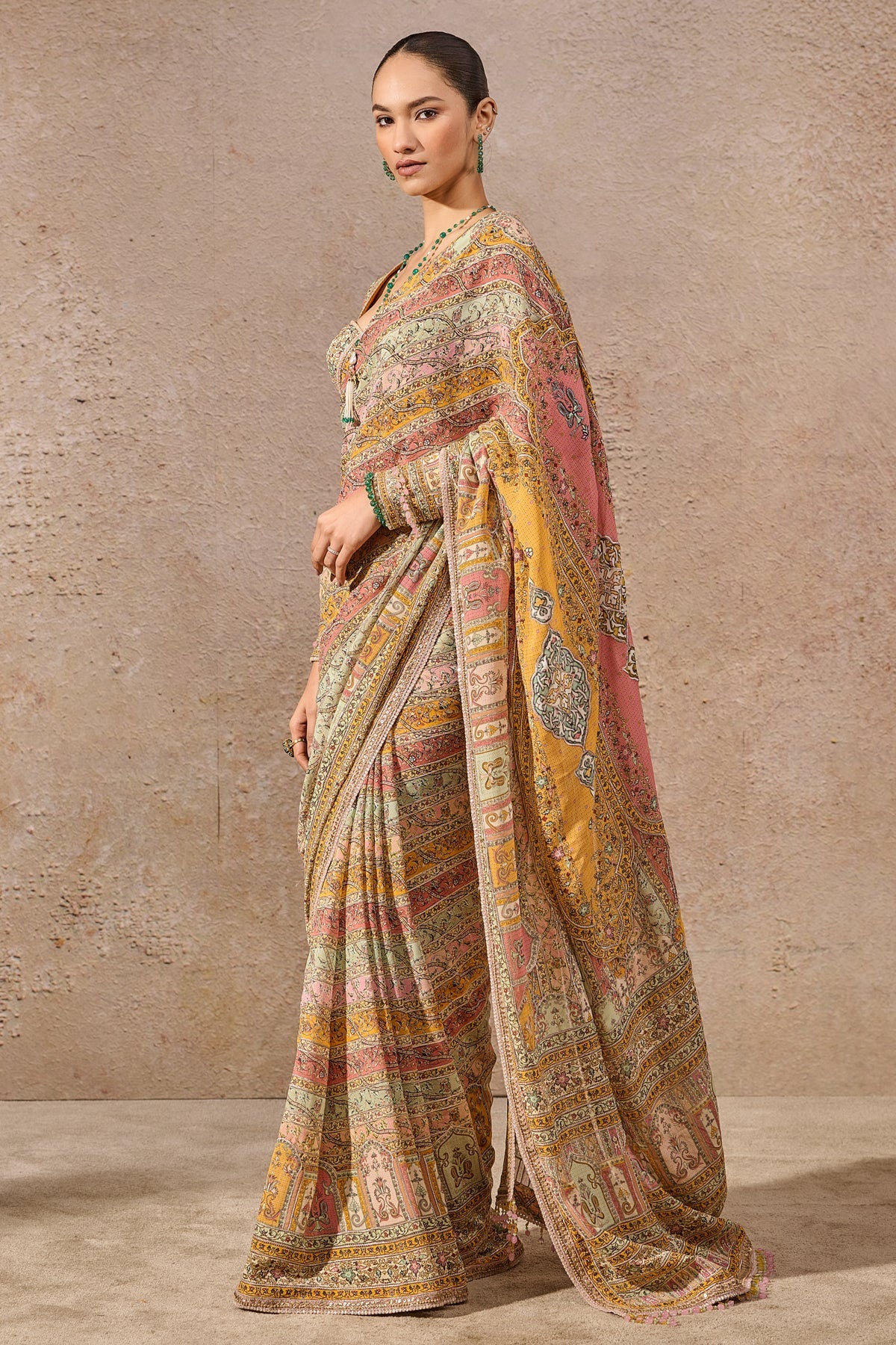 Printed Gota Saree - Image 4