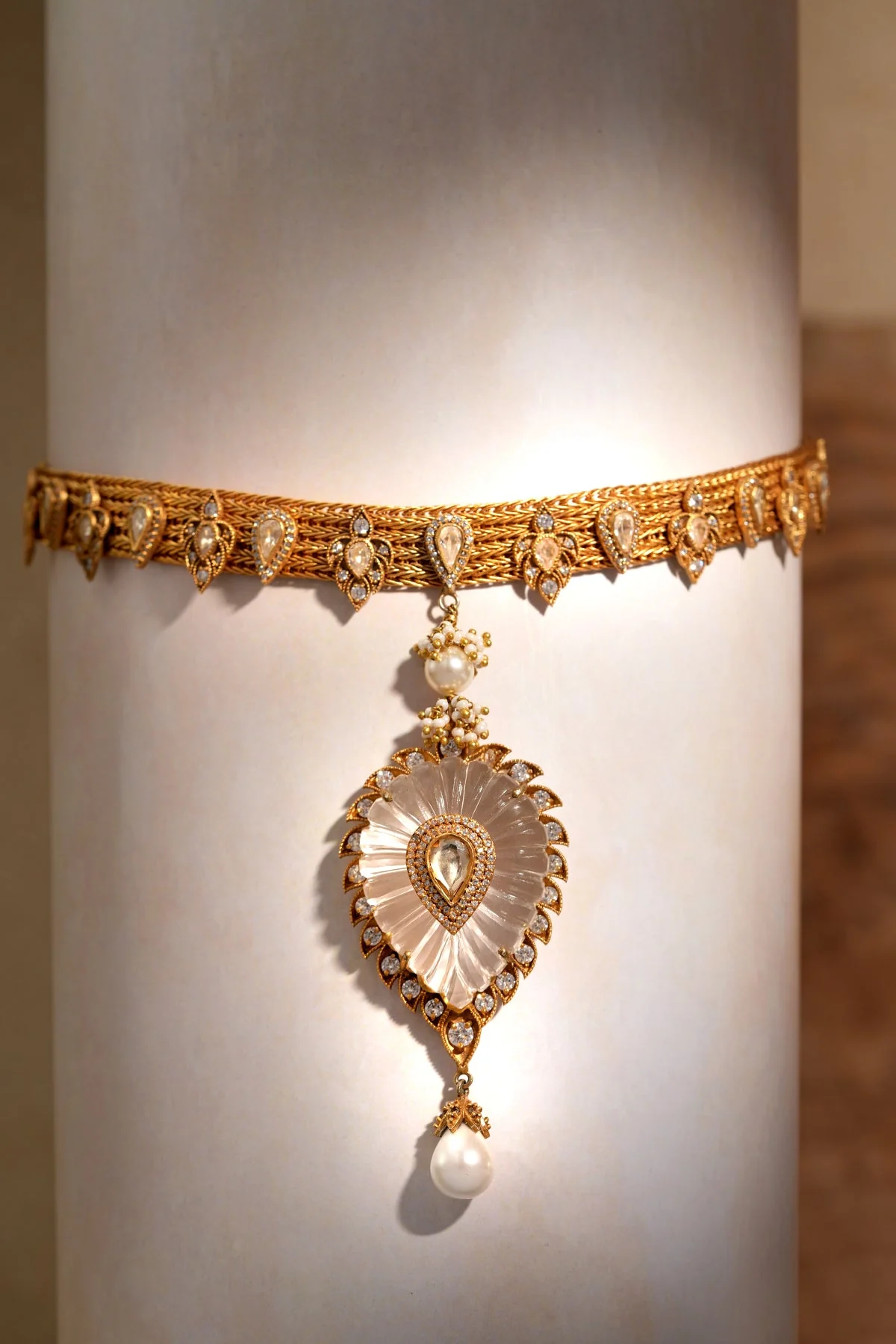 Rock Crystal Silver Choker - Image 4