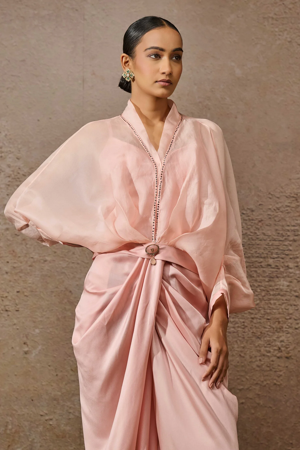 Ruched Top & Trouser Co Ord Set - Image 3