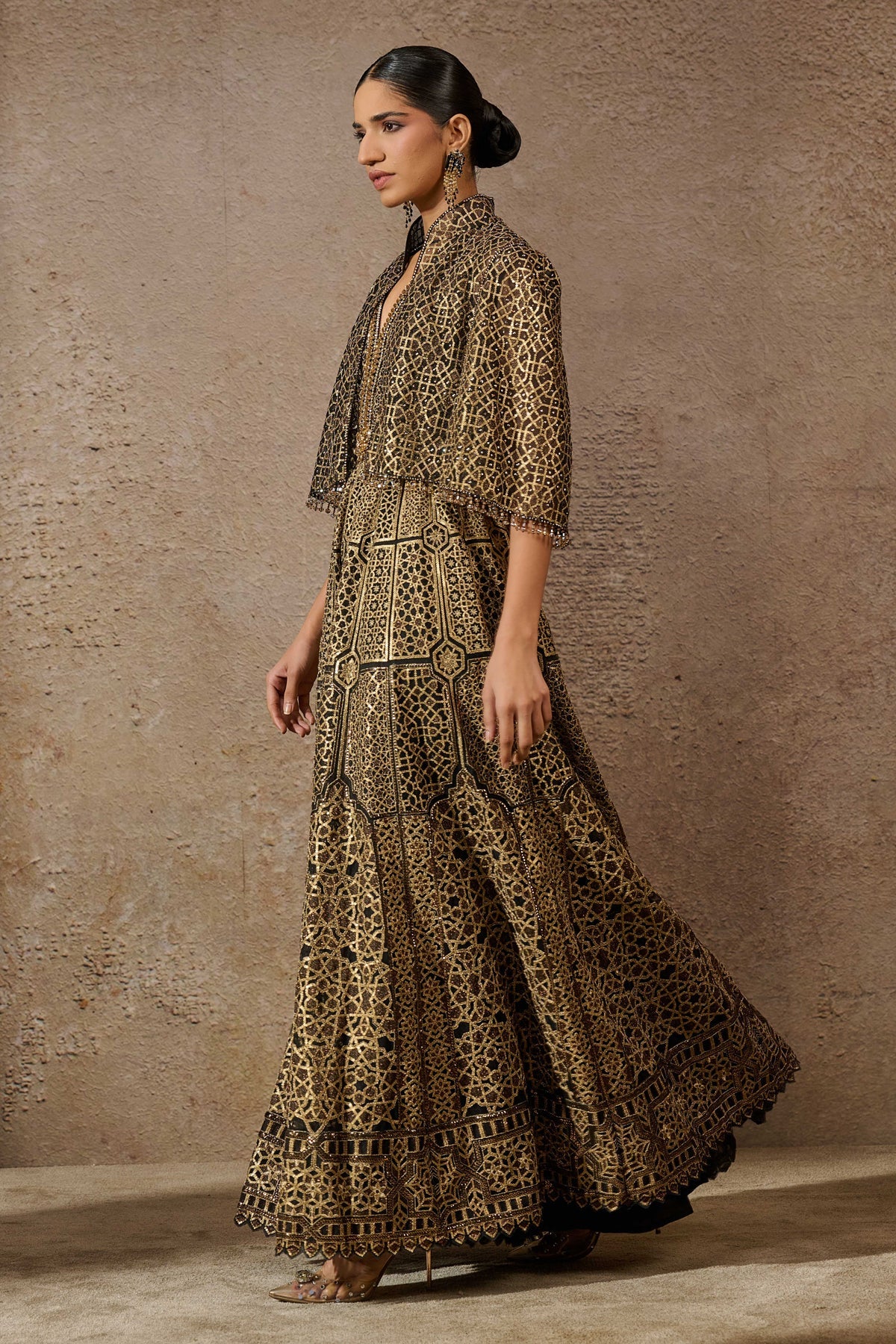 Sequin Architecture Motif Cape - Image 2