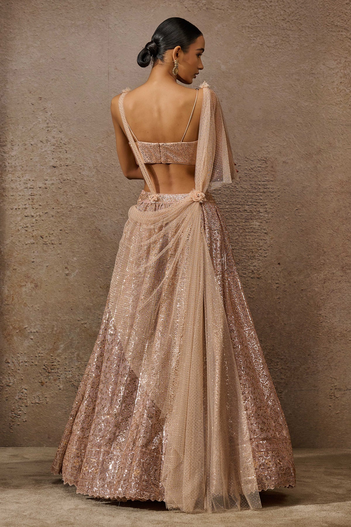 Sequin Architecture Motif Lehenga - Image 4
