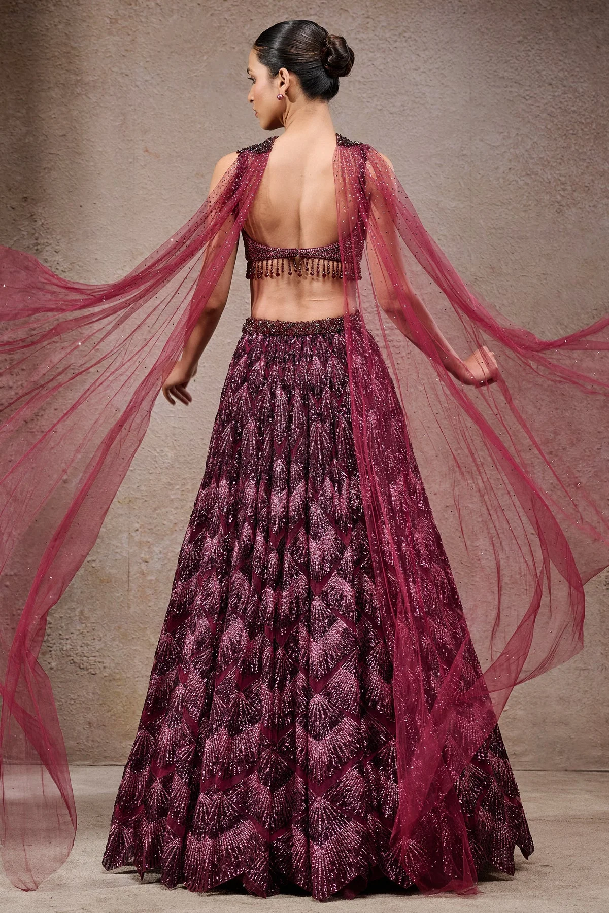 Sequin Embroidered Lehenga - Image 4