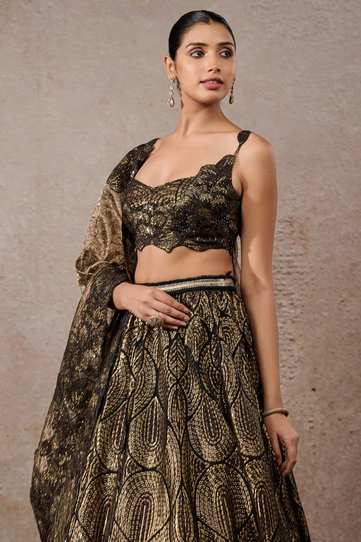 Sequin Embroidered Lehenga - Image 3