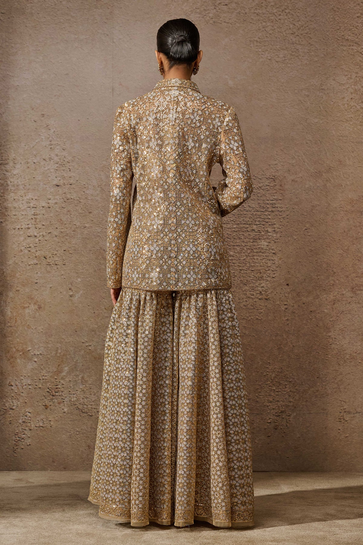 Sequin Sharara Jacket Set - Image 4