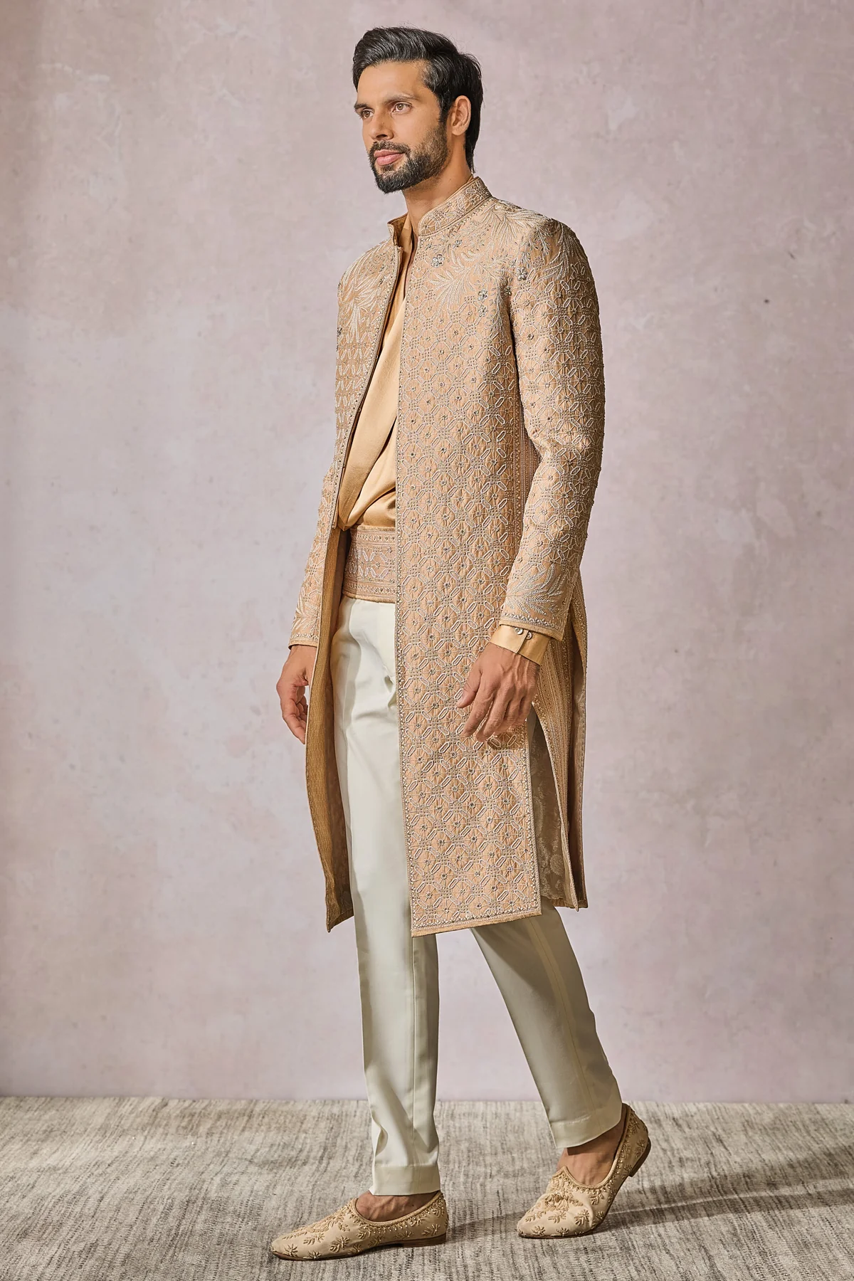 Sherwani Kamarbandh Trouser Kurta - Image 3