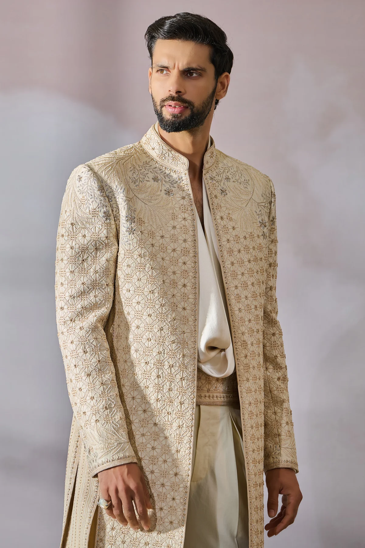 Sherwani Kamarbandh Trouser Kurta - Image 2
