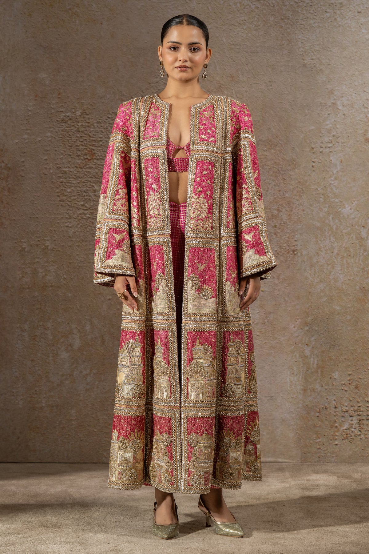 Signature Pichwai Embellished Jacket Set