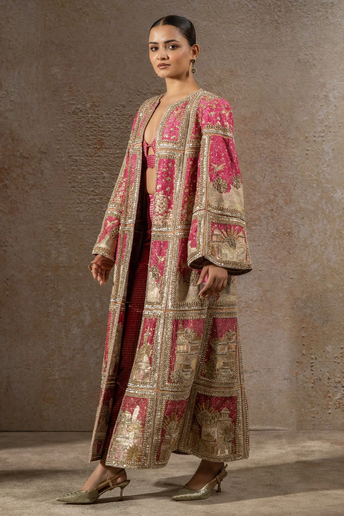 Signature Pichwai Embellished Jacket Set - Image 3