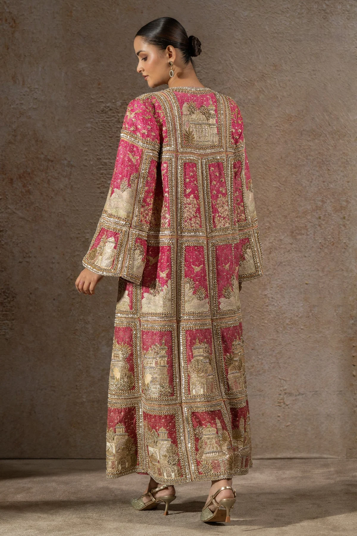 Signature Pichwai Embellished Jacket Set - Image 4