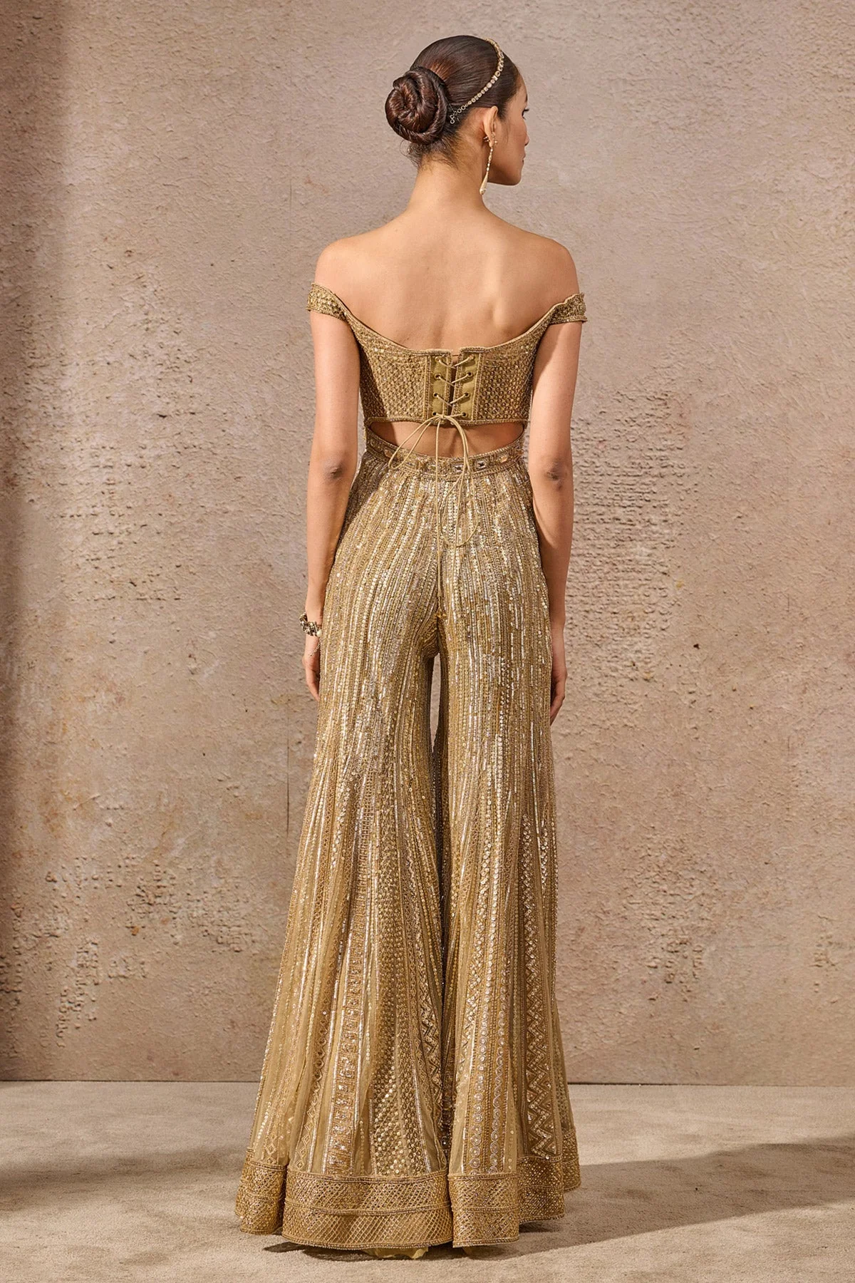 Stone & Sequin Studded Jumpsuit - Image 4