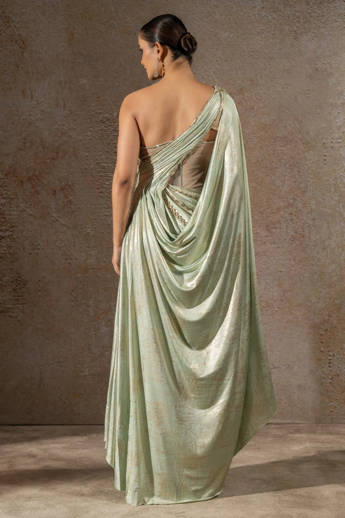 Structured drape dress - Image 7