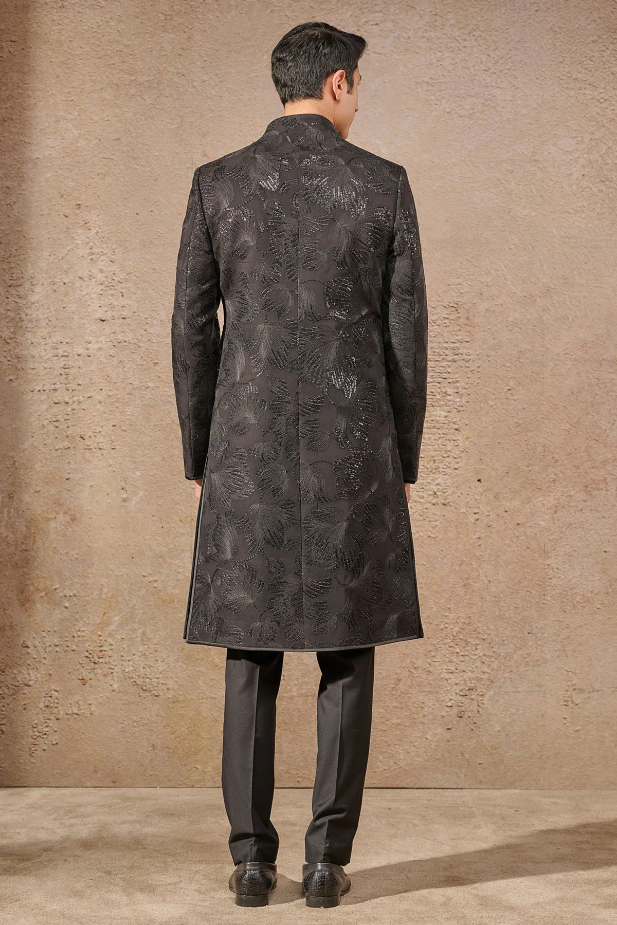 Tonal Sequin Cocktail Sherwani - Image 5