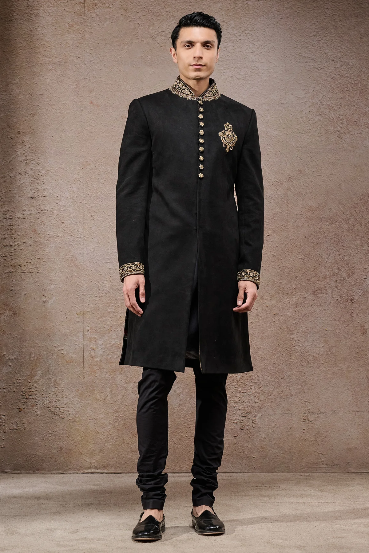 Zardozi & Brocade Sherwani Set - Image 3